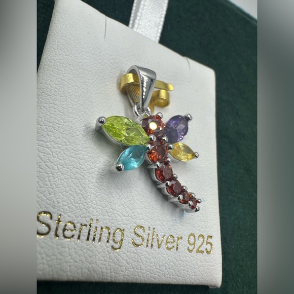 Sterling Silver Dragonfly Pendant - Picture 2 of 6